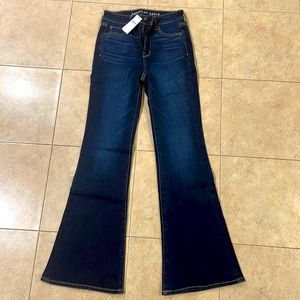 NWT! American Eagle super hi-rise flares.